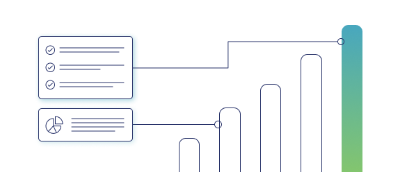 Product illustration showing tracking analytics